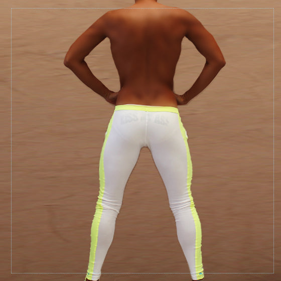 Icker Sea Side Stripe Runner Hose Weiß/Grün PN-18-01