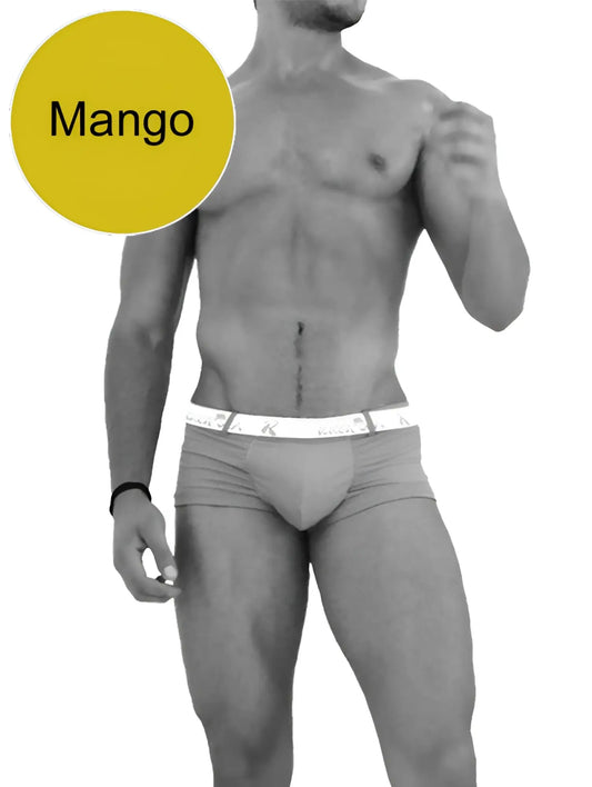 Gray cotton briefs with white elastic waistband featuring mango logo from icker sea sailor belted logo swimwear