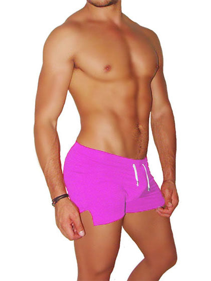 Icker Sea Tennis Shorts mit Seitenschlitz, Pink, SHR-14-TN-05