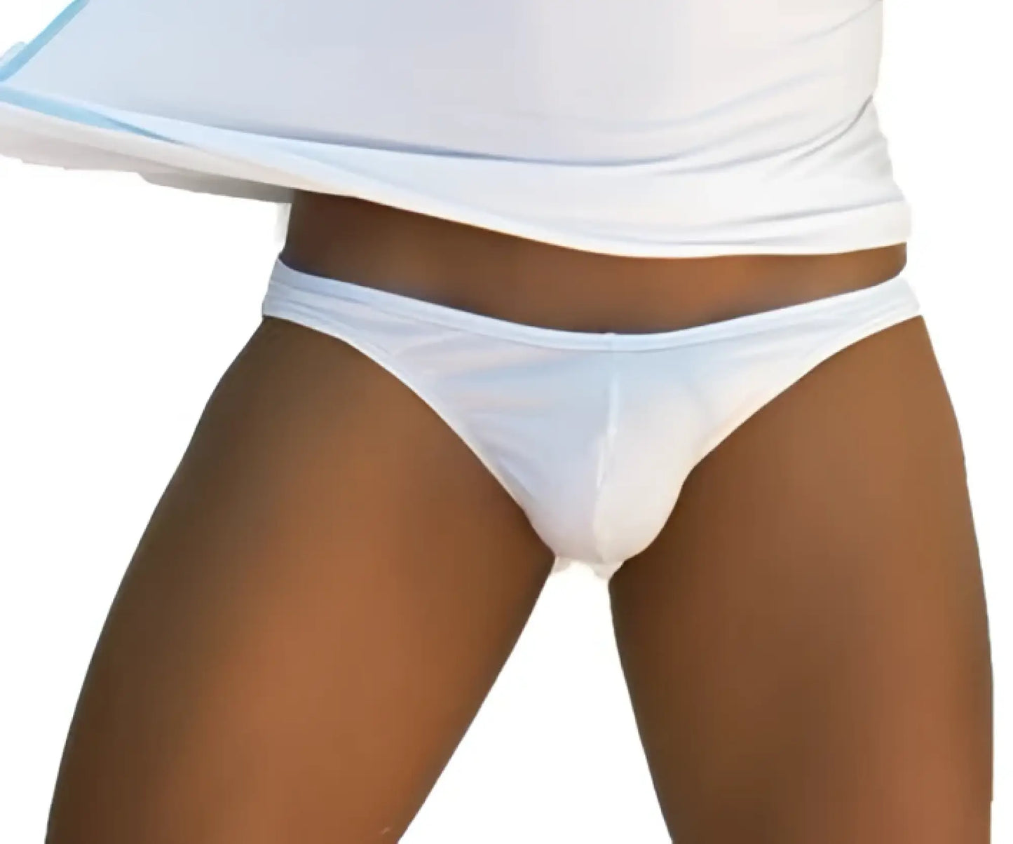 White cotton briefs icker sea smile me slip bikini underwear with a smooth form-fitting design in white