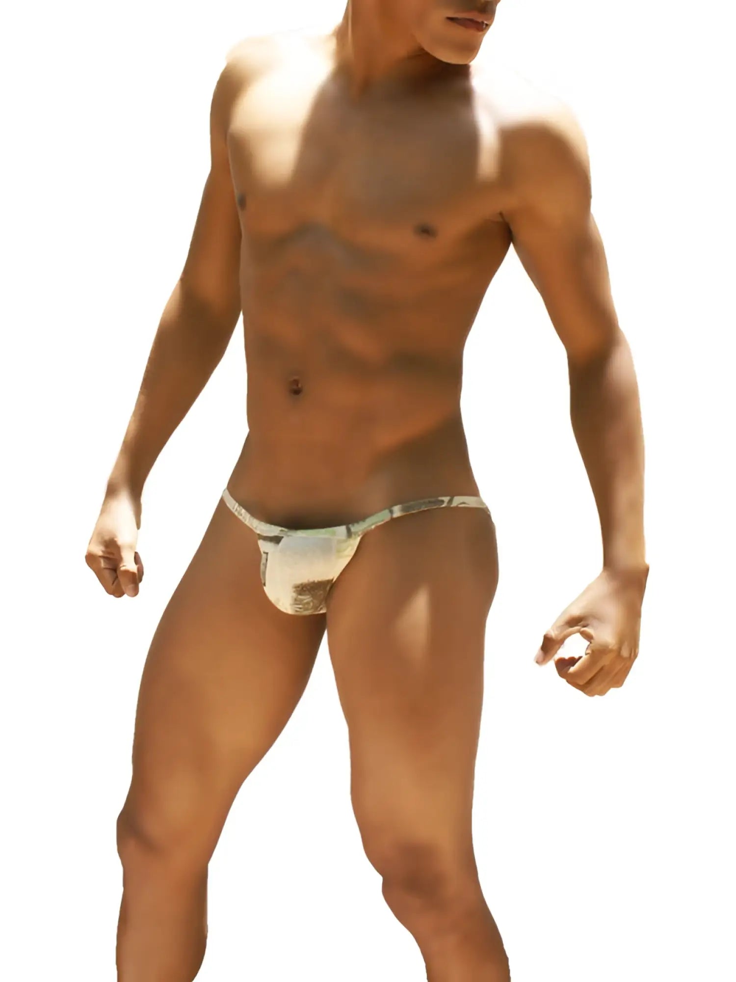Silver metallic thong with subtle pattern from icker sea toys micro slip bikini underwear coffee coi 12 147c