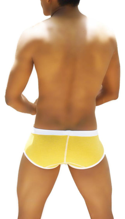 Icker Sea Weekly Contrast Panel Slip Unterwäsche Mango/Weiß WK-13-03