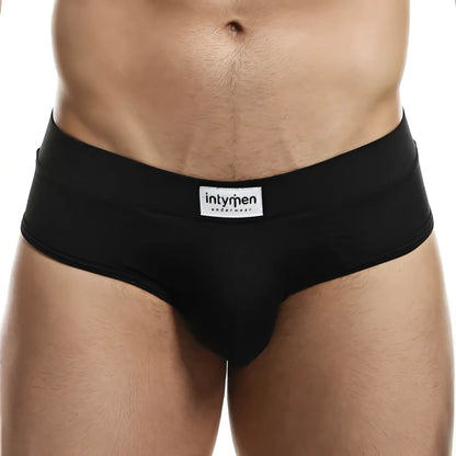 Black intymen femme brief underwear inj062 size xl with smooth form-fitting design and white label on waistband