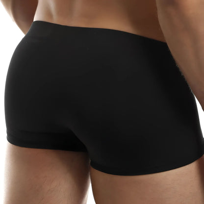 Black briefs by Intymen ING069 with smooth form-fitting fabric and clean-cut hem showing front side