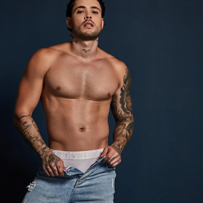 White Intymen INJ096 brief underwear with smooth elastic waistband for comfortable everyday wear