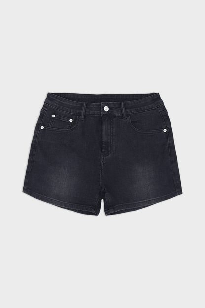 JJ Malibu Men's In-Your-Dreams 3.5" Denim Short Shorts - Black