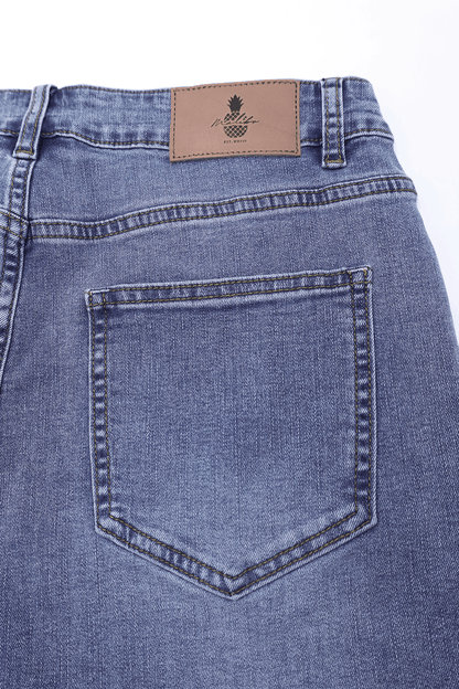 JJ Malibu Men's In-Your-Dreams 3.5" Denim Short Shorts - True Blue