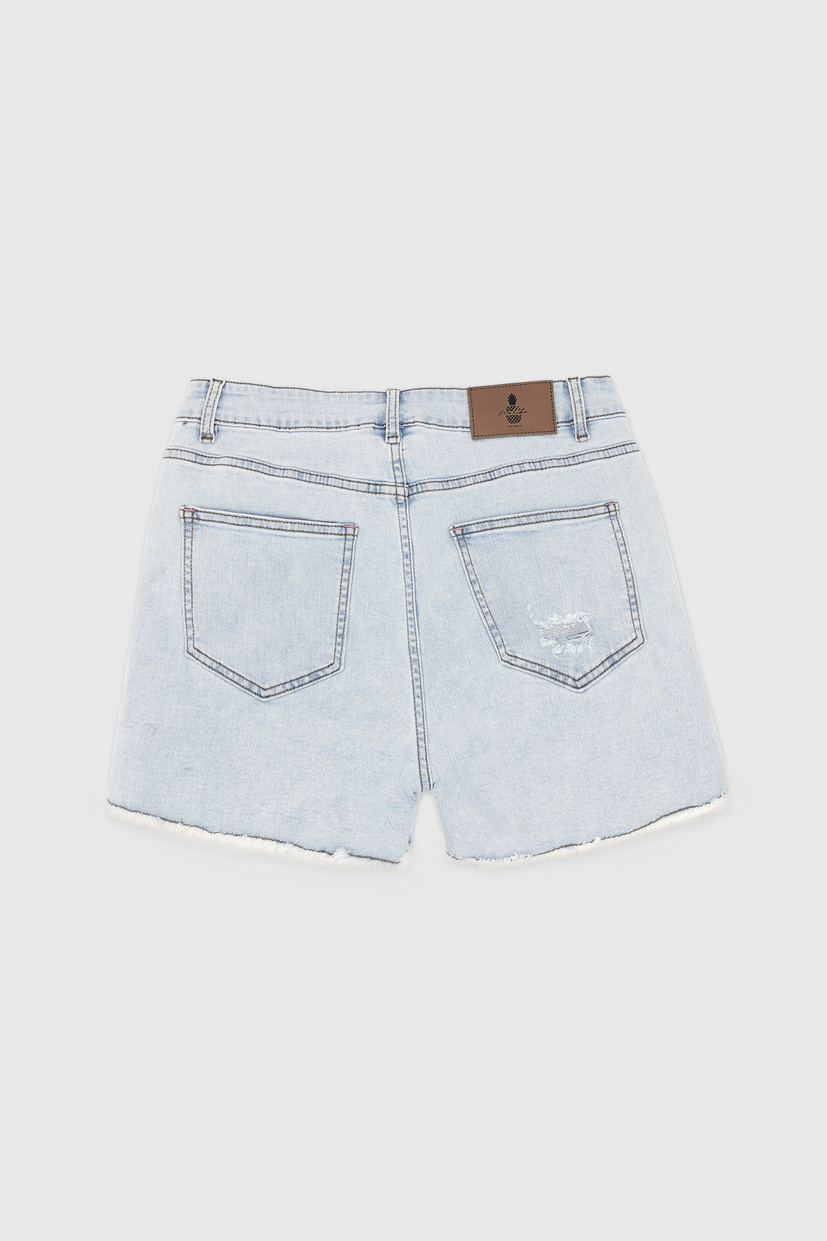 JJ Malibu Men's Jaded 3.5" Denim Short Shorts - Light Sky Blue