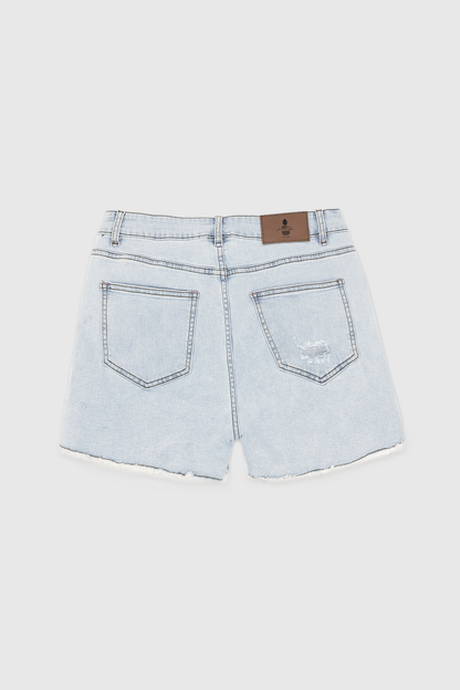 JJ Malibu Men's Jaded 3.5" Denim Short Shorts - Light Sky Blue