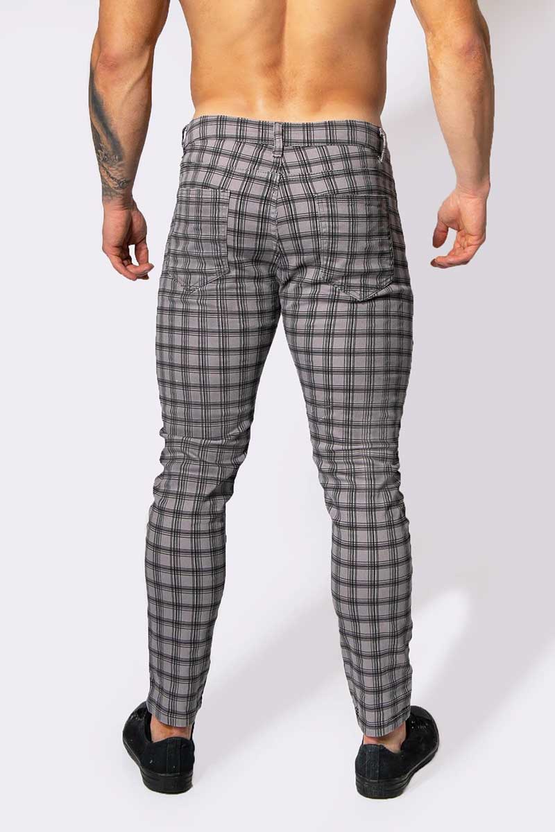 Pantalon Embassy Grid de Jed North Gris JNBTM066 Taille M