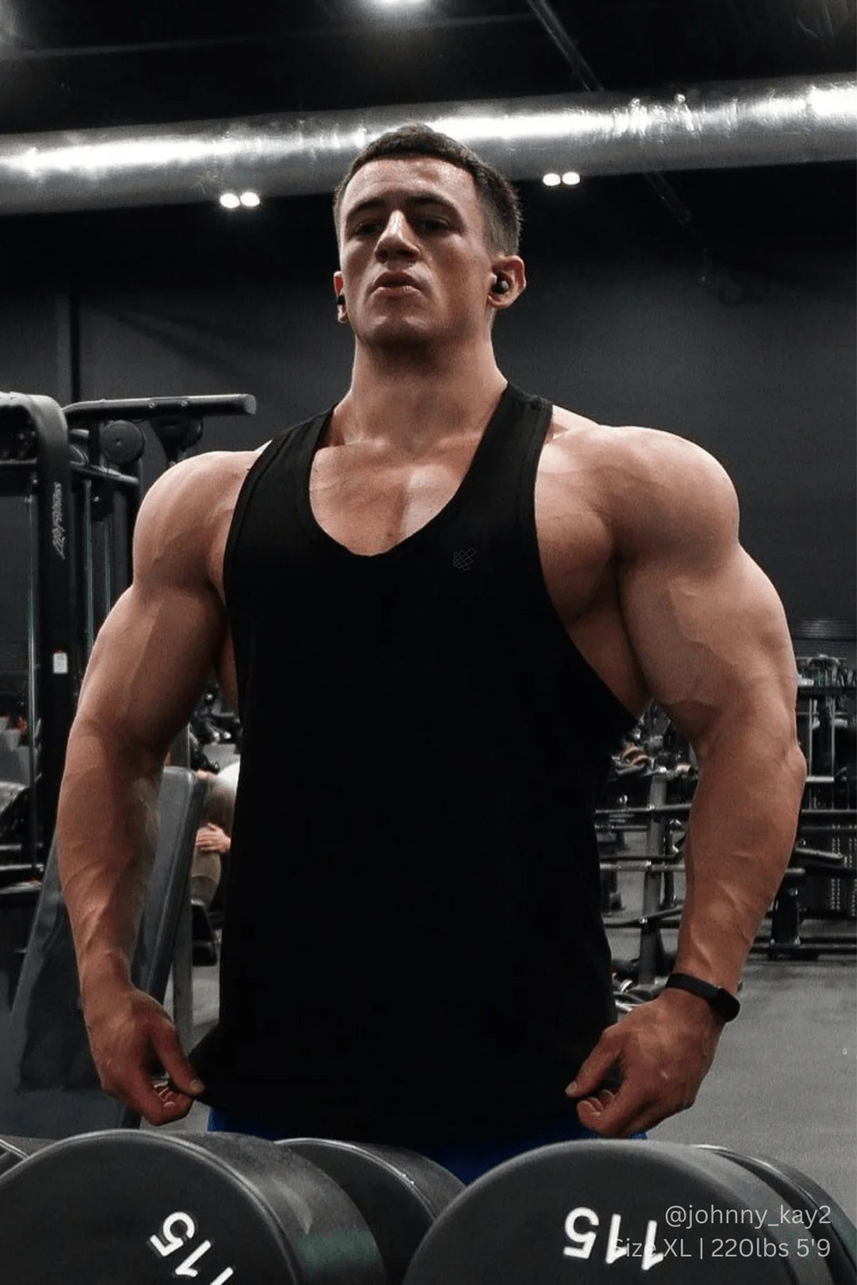 Jed North Men's Vital Raw-Hem Tank Top 2.0 - Black