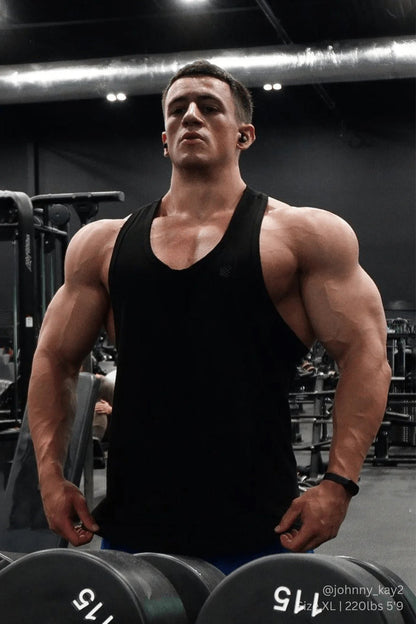 Jed North Men's Vital Raw-Hem Tank Top 2.0 - Black