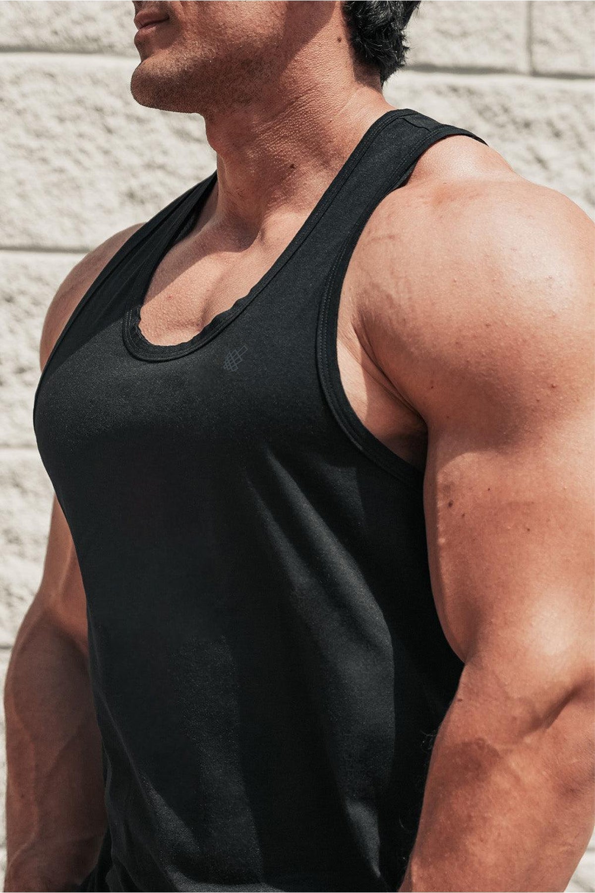 Jed North Men's Vital Raw-Hem Tank Top 2.0 - Black