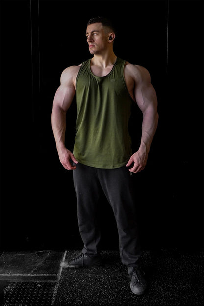 Jed North Men's Vital Raw-Hem Tank Top 2.0 - Green