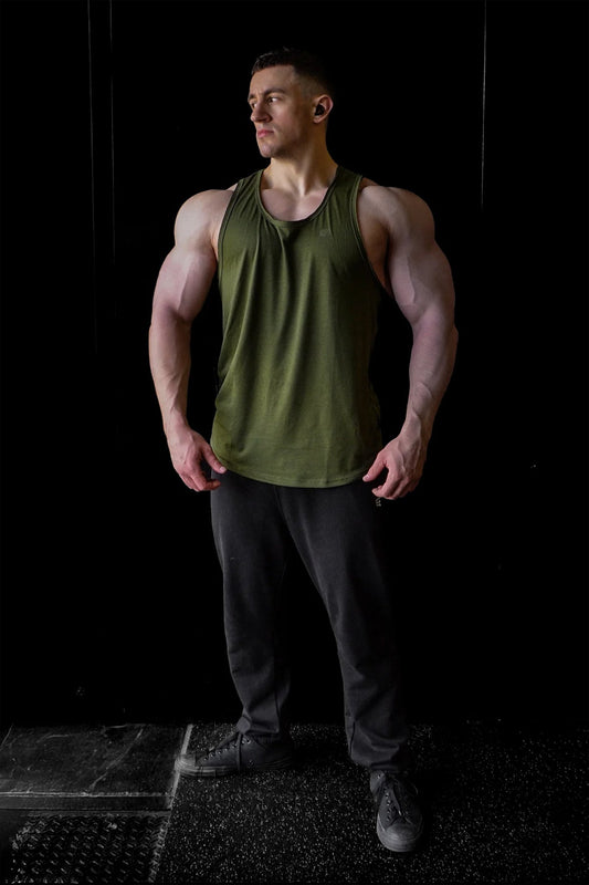 Jed North Men's Vital Raw-Hem Tank Top 2.0 - Green