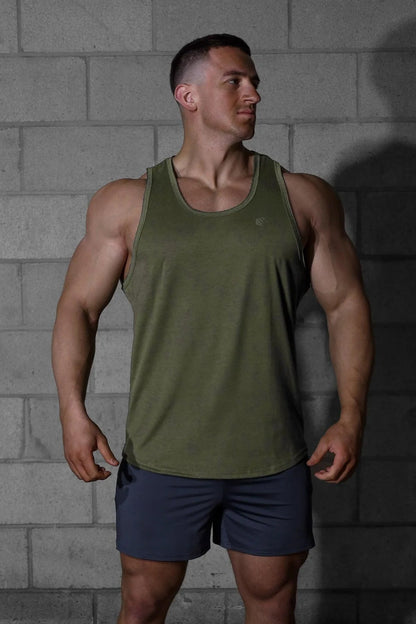 Jed North Men's Vital Raw-Hem Tank Top 2.0 - Green