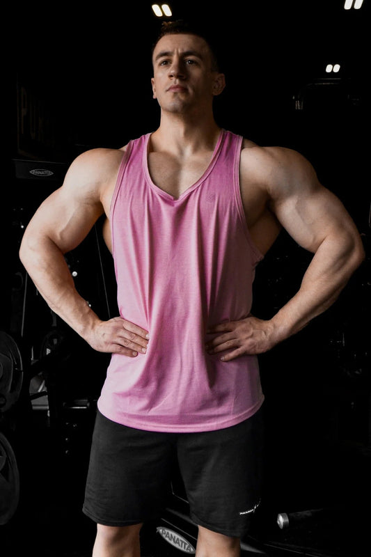 Jed North Men's Vital Raw-Hem Tank Top 2.0 - Salmon Pink
