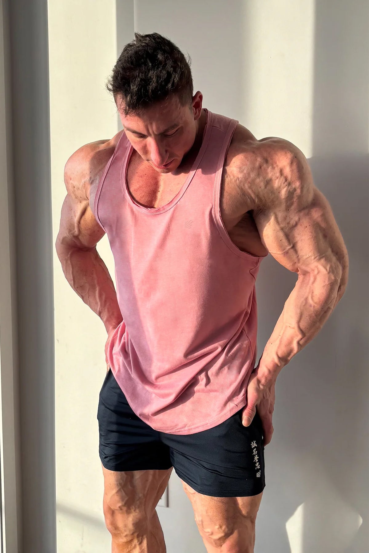 Jed North Men's Vital Raw-Hem Tank Top 2.0 - Salmon Pink