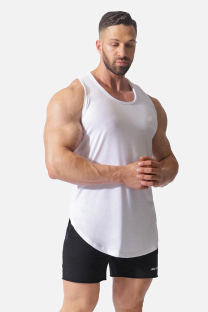 Jed North Men's Vital Raw-Hem Tank Top 2.0 - White