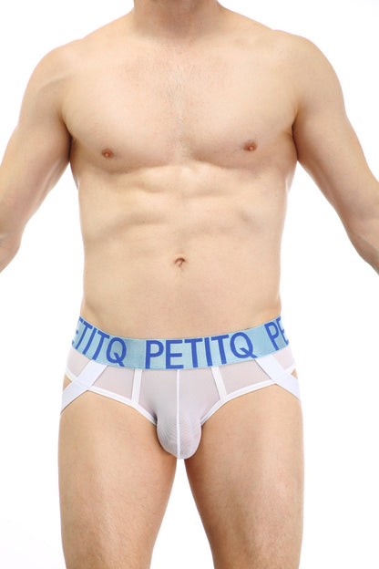 Jockstring Bazian Net White