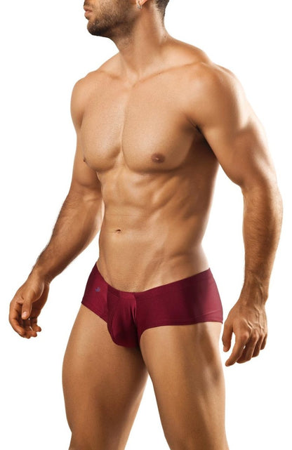 Maroon joe snyder bulge boxer athletic briefs with snug form-fitting design for enhanced support and comfort