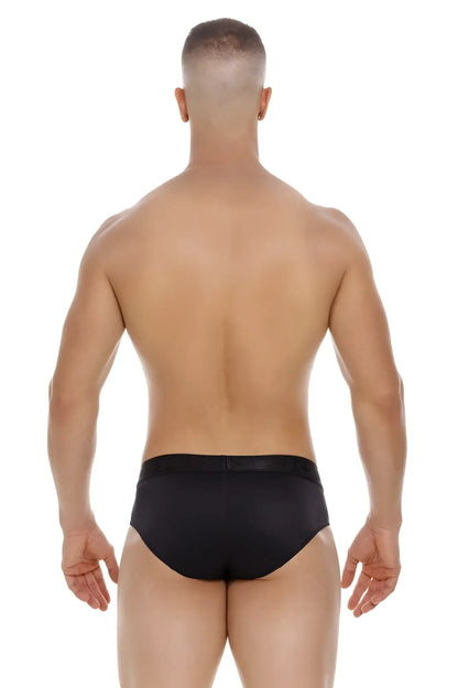 Black jor 2047 element briefs with a smooth form-fitting design in breathable fabric for comfortable daily wear