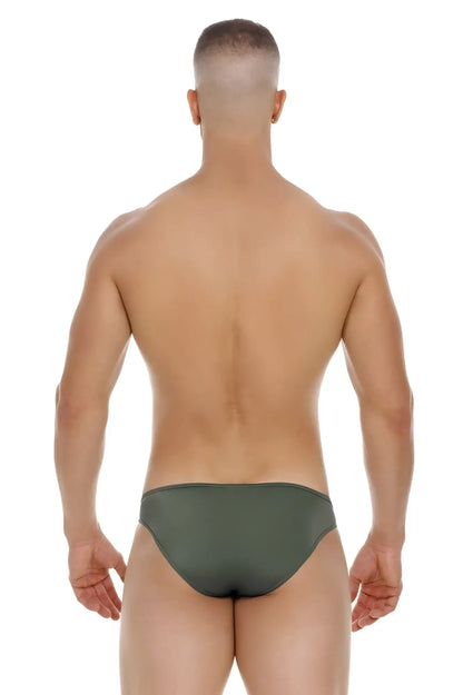 Olive green briefs jor 2072 titan bikini in breathable fabric suitable for everyday comfort and style
