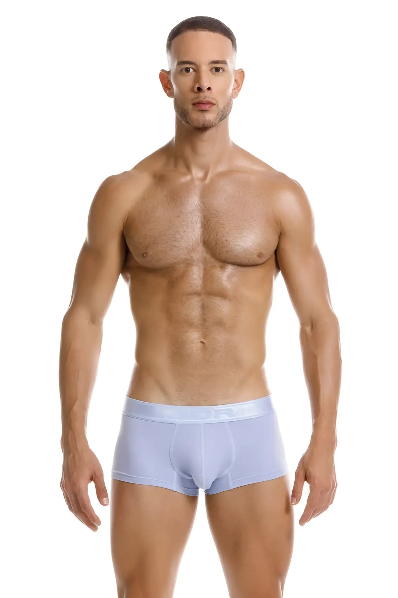 Light blue JOR 2140 Element trunks with form-fitting design and smooth fabric waistband for comfortable wear