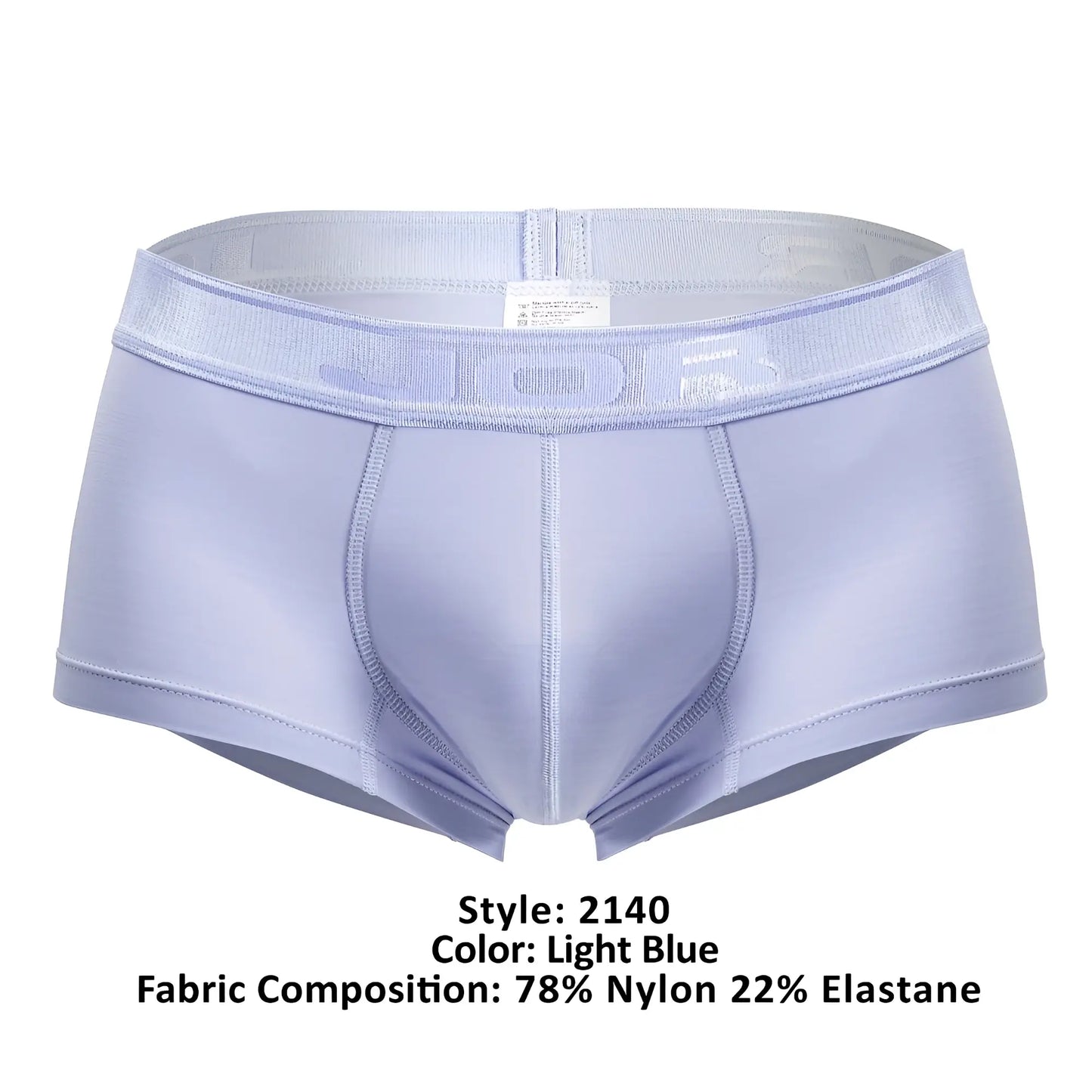 Light blue jor 2140 element trunks men’s briefs made of 78 nylon 22 elastane with smooth form fitting design
