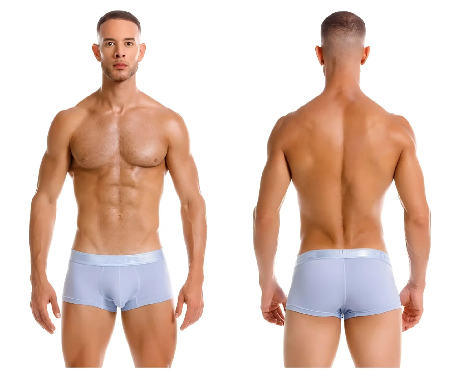 Light blue jor 2140 element trunks men’s briefs with smooth elastic waistband providing comfortable support