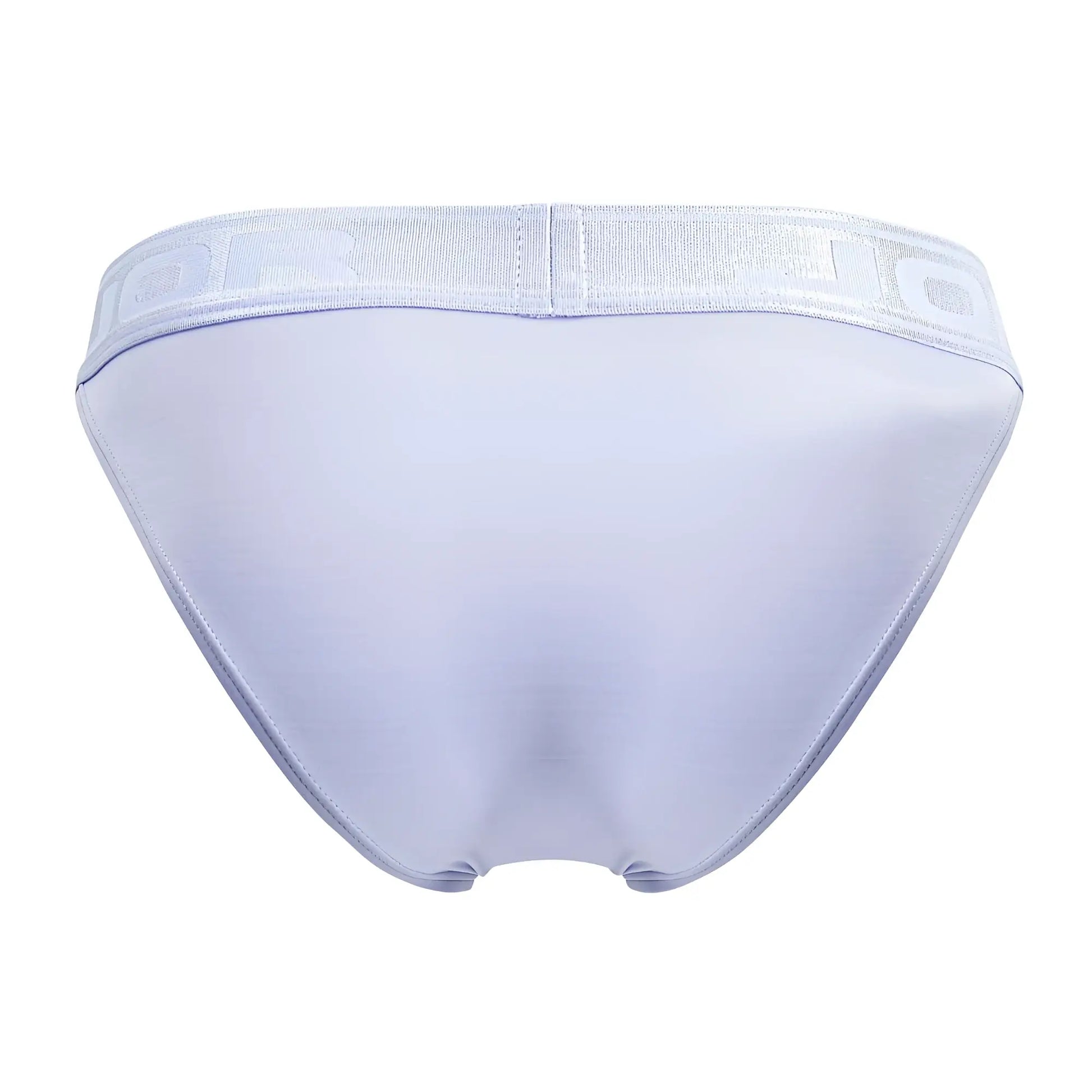 Jor 2142 element bikini light blue light purple men’s briefs with matching elastic waistband and embossed lettering