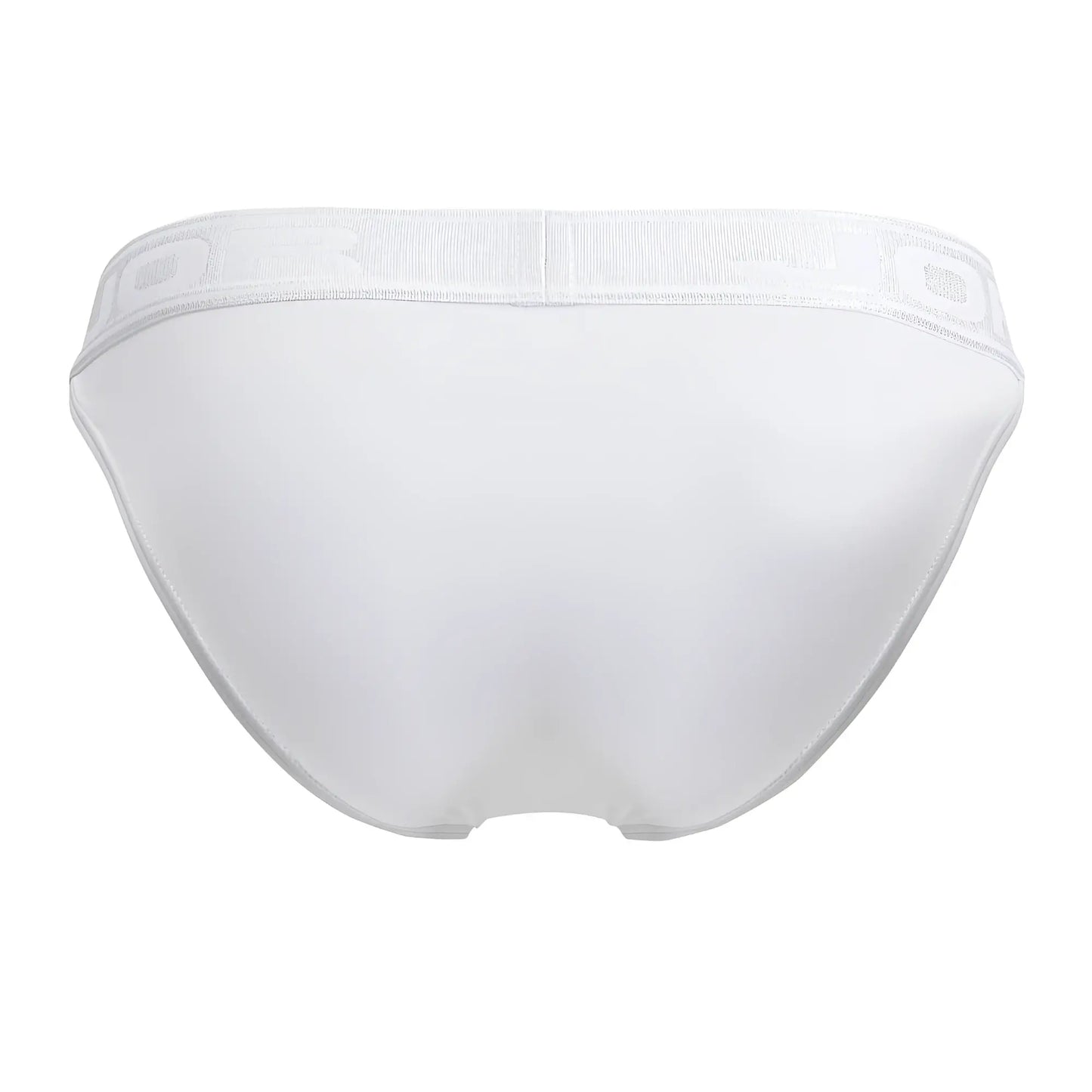 White jor 2142 element bikini briefs with a subtle textured waistband and clean minimalist design