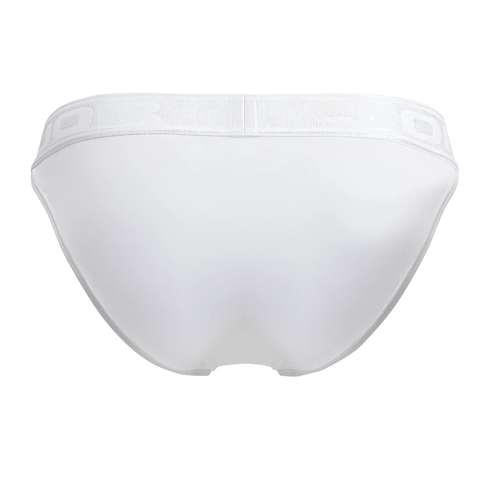 White jor 2142 element bikini briefs with a subtle textured waistband and clean minimalist design