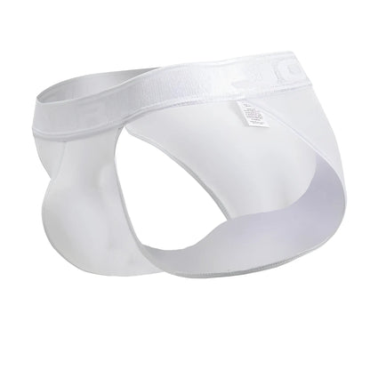 White seamless mens briefs jor 2142 element bikini with smooth elastic waistband and minimalistic design