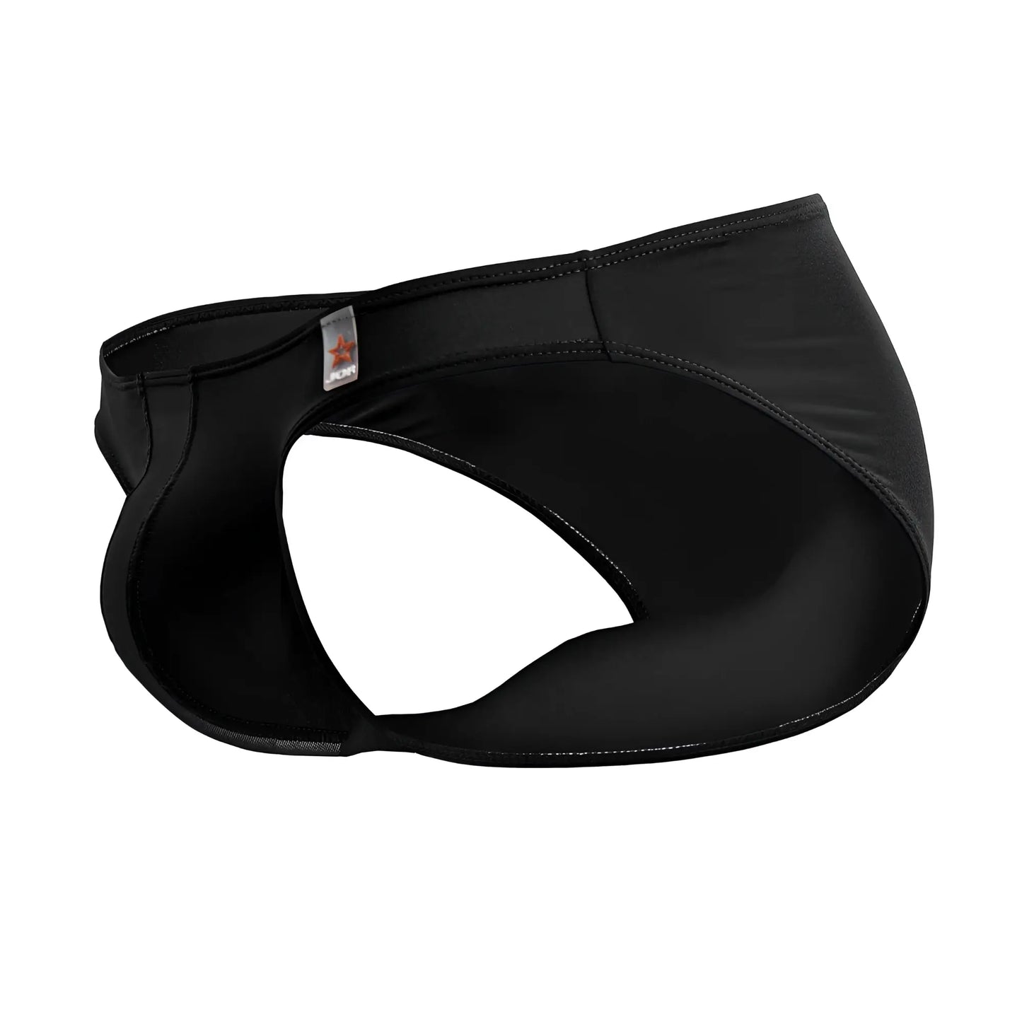 Black jor 2150 apolo bikini swim trunks with sleek stretchy fabric and subtle stitching details