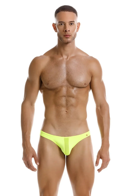 Neon yellow jor 2150 apolo bikini thong with bright neon color and sleek minimalist design for swimwear use