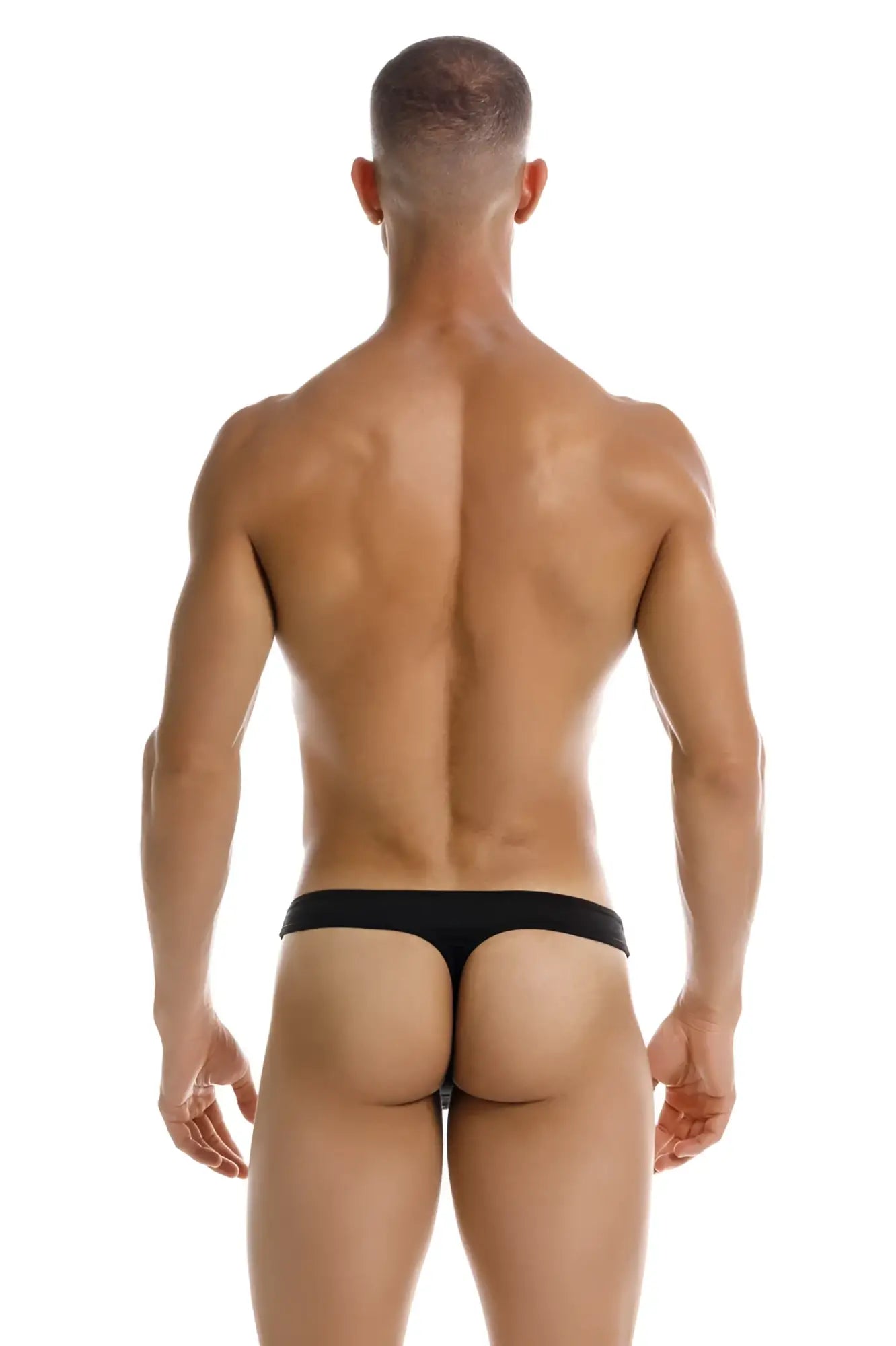 Black jor 2151 apolo thong underwear with smooth form-fitting design shown from the back side
