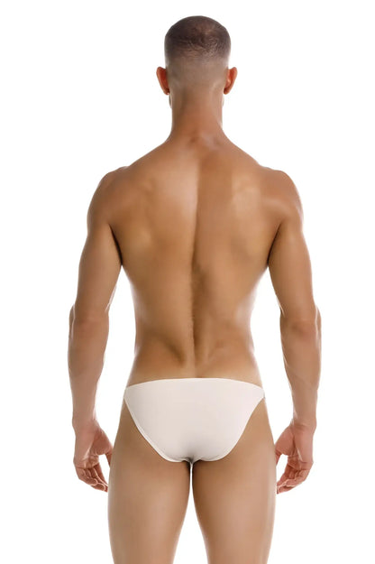Beige JOR 2156 eros bikini briefs made of soft fabric showing front view for comfortable everyday wear