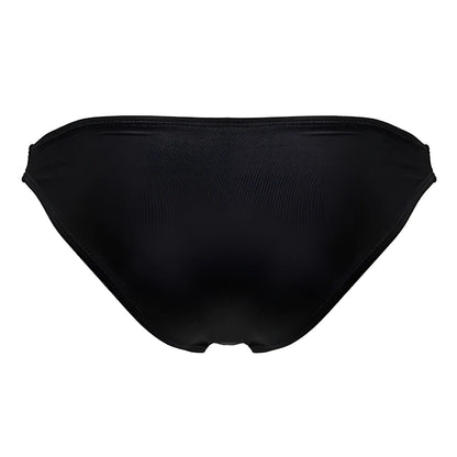 Black sleek bikini bottom jor 2191 travel swim bikini with smooth satin finish and seamless stitching