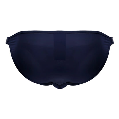 Navy blue silicone eye mask with smooth textured surface and subtle seam detailing jor 2233 eros bikini color blue
