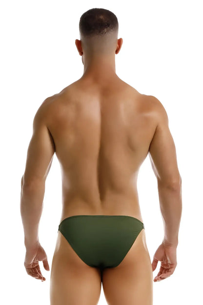 Olive green jor 2233 eros bikini briefs made of soft fabric with a comfortable fit for everyday wear
