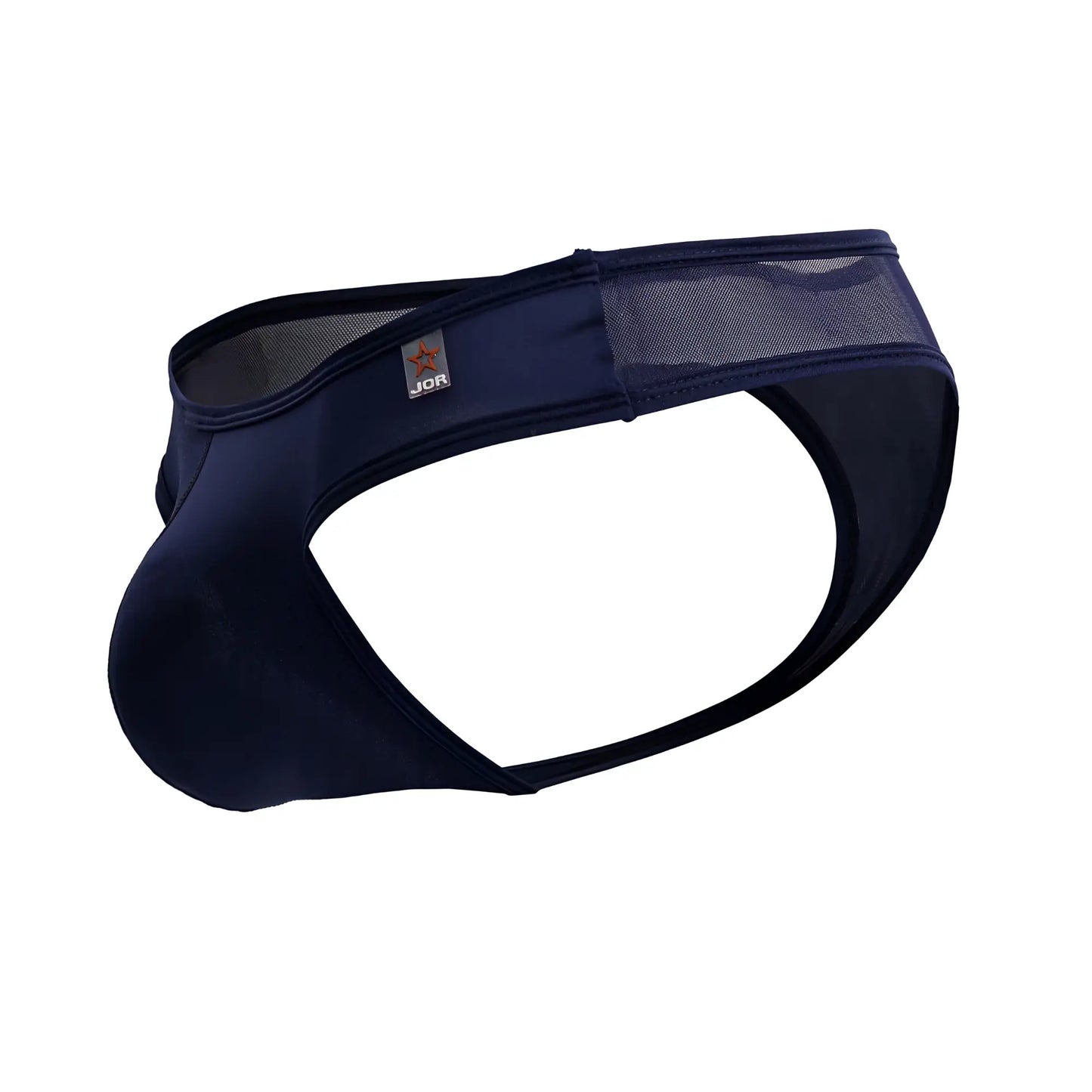 Navy blue JOR 2242 Origin thongs for men with mesh panels and a sleek form-fitting design
