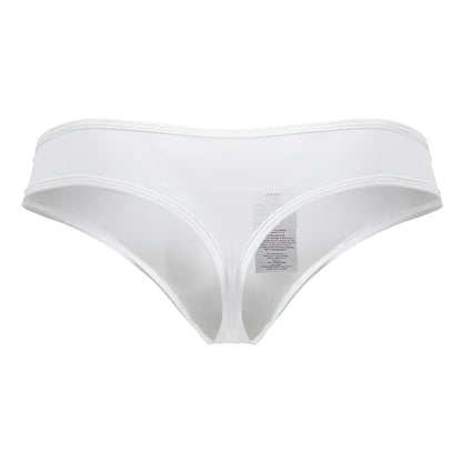 White mesh jor 2242 origin thong with smooth seamless design and subtle brand tag visible at the back