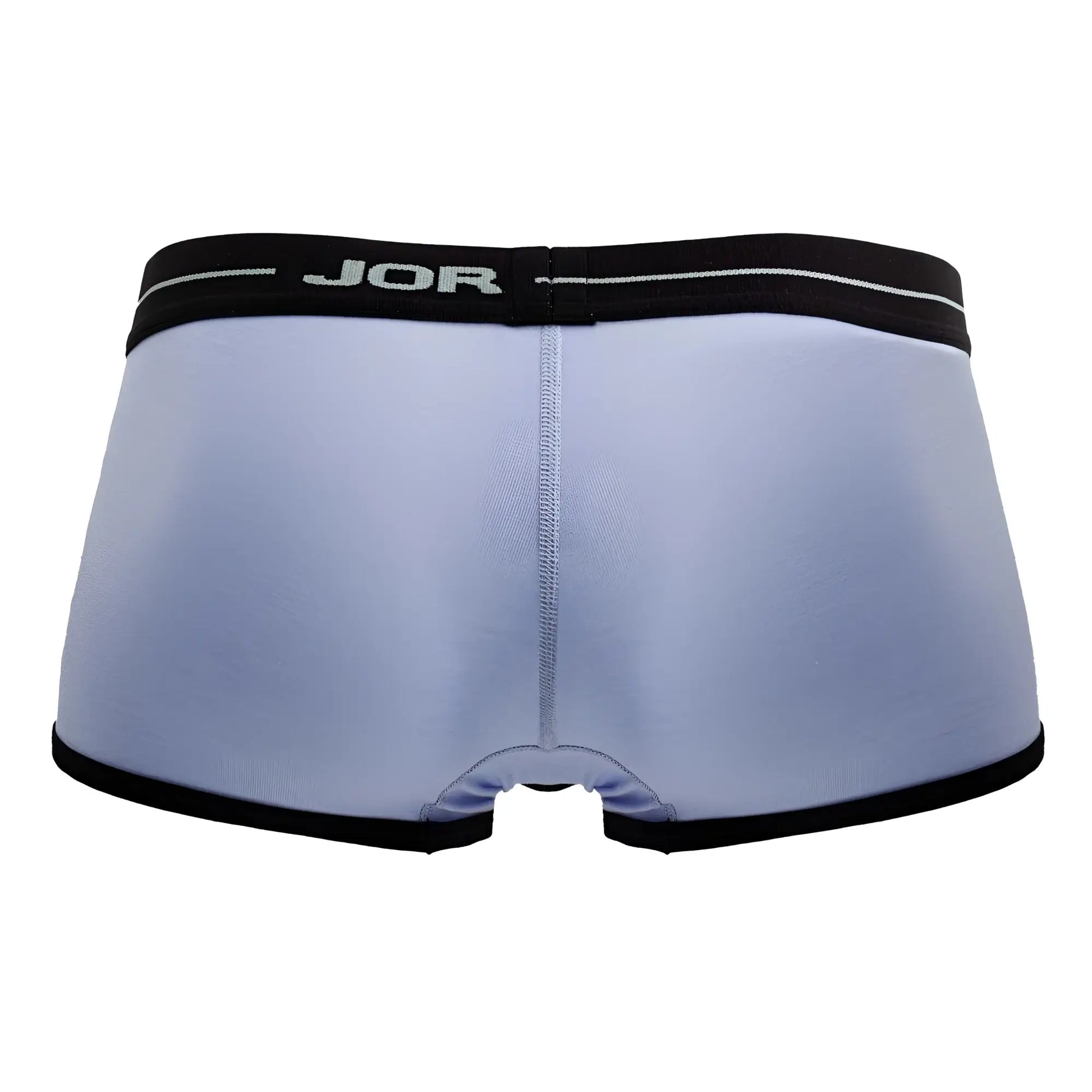 Light blue jor 2243 astra men’s briefs with black elastic waistband and trim for comfortable everyday wear