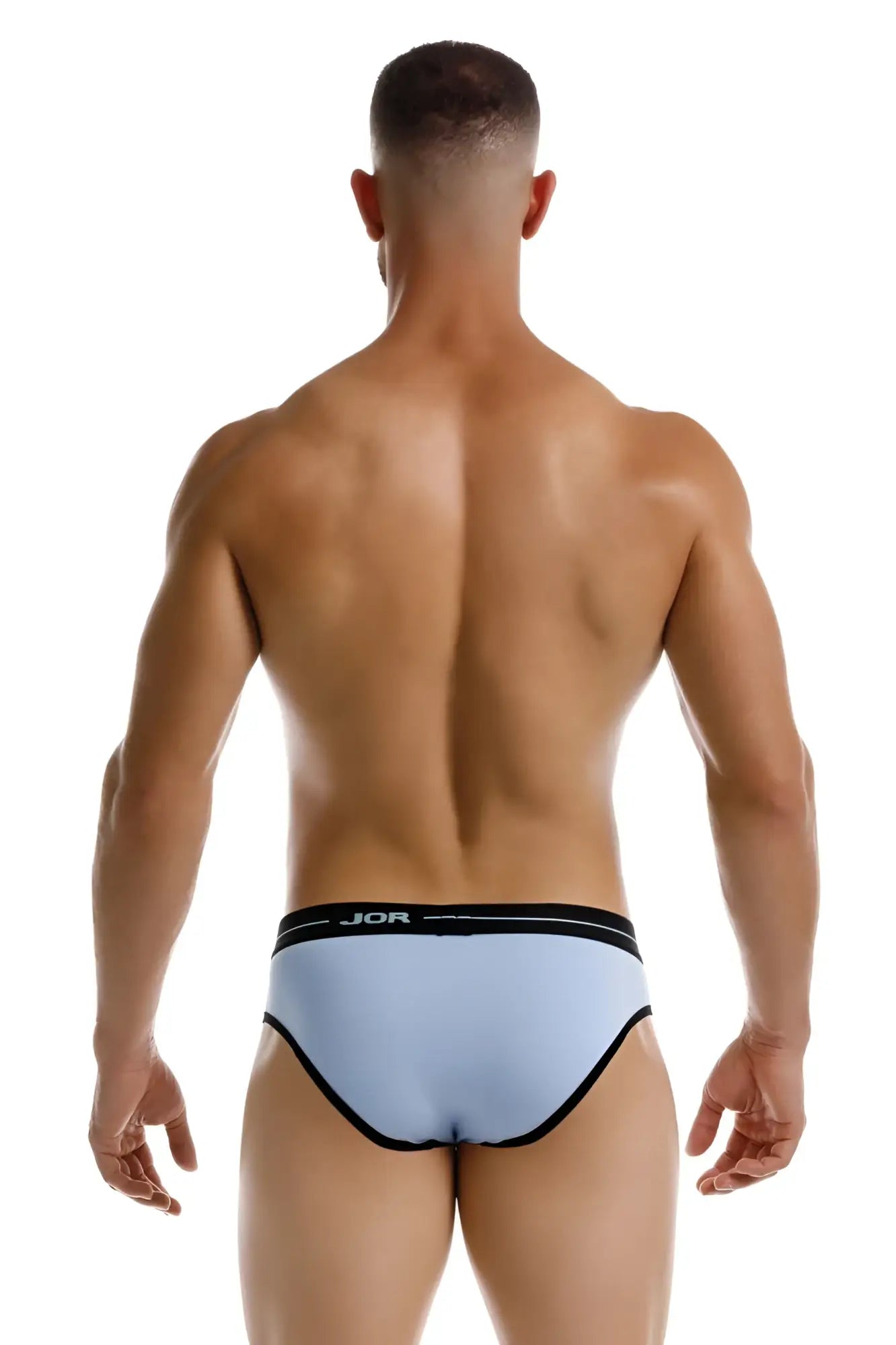 Light blue jor 2244 astra briefs with black trim featuring a sleek modern design for comfortable everyday wear
