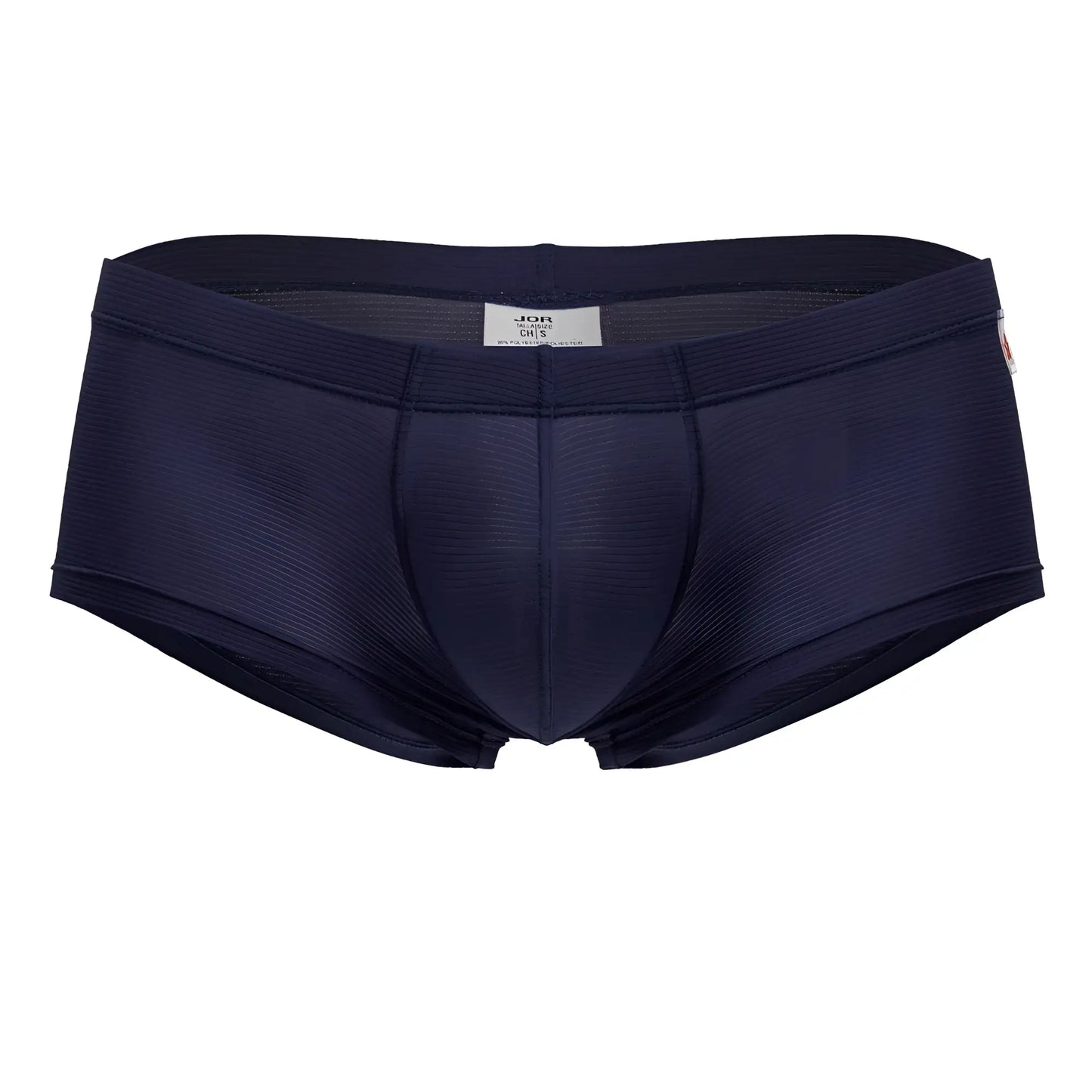 Navy blue jor 2246 Cosmo trunks men’s briefs with ribbed textured fabric and elastic waistband