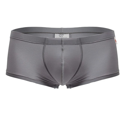 Gray jor 2246 cosmo trunks men’s briefs with ribbed texture and elastic waistband in gray color