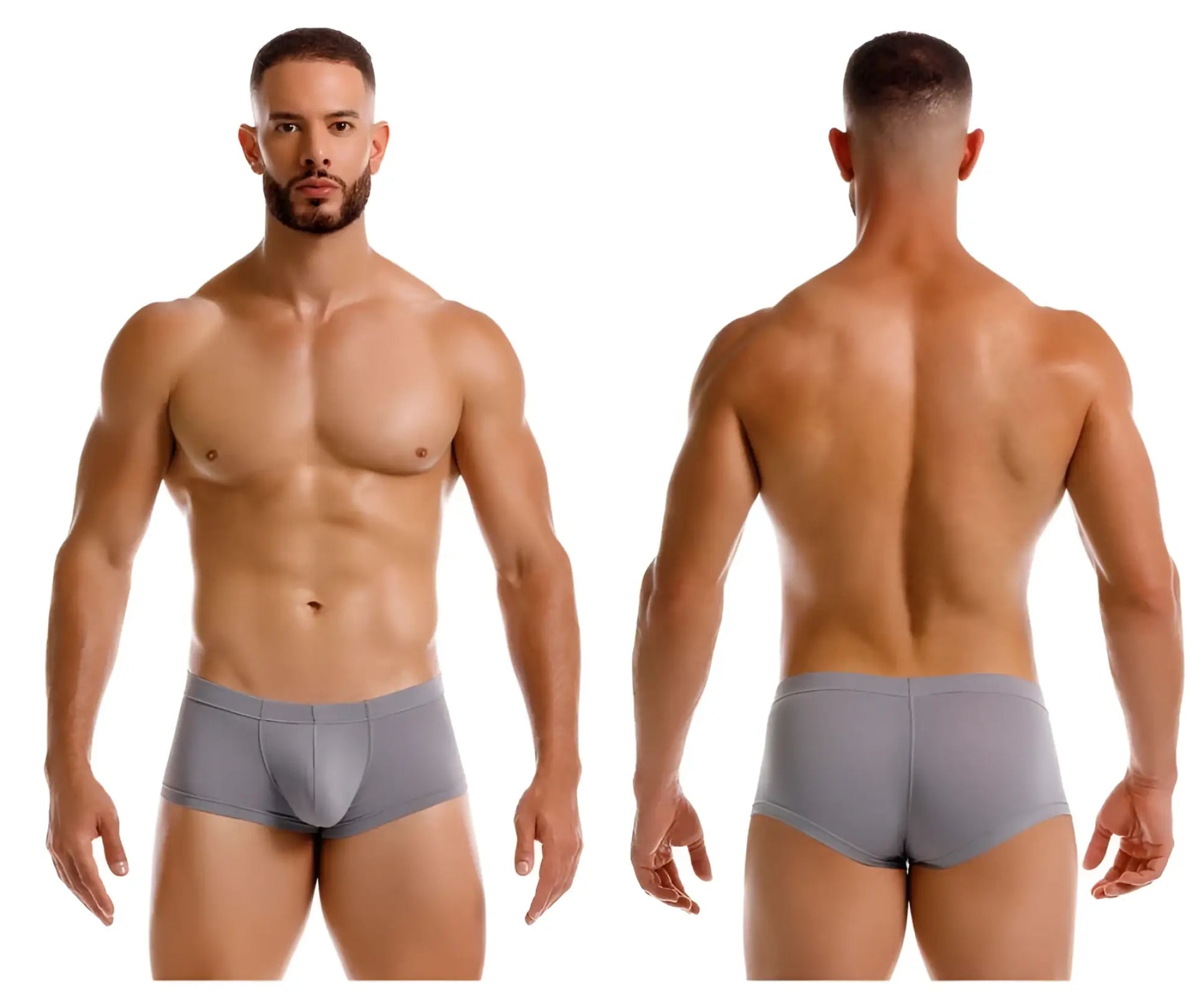 Gray men’s briefs jor 2246 cosmo trunks with smooth form-fitting design for comfortable everyday wear