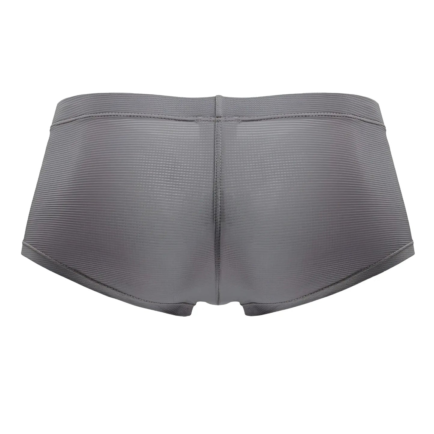 Jor 2246 cosmo trunks gray textured briefs with ribbed fabric and seamless construction front view