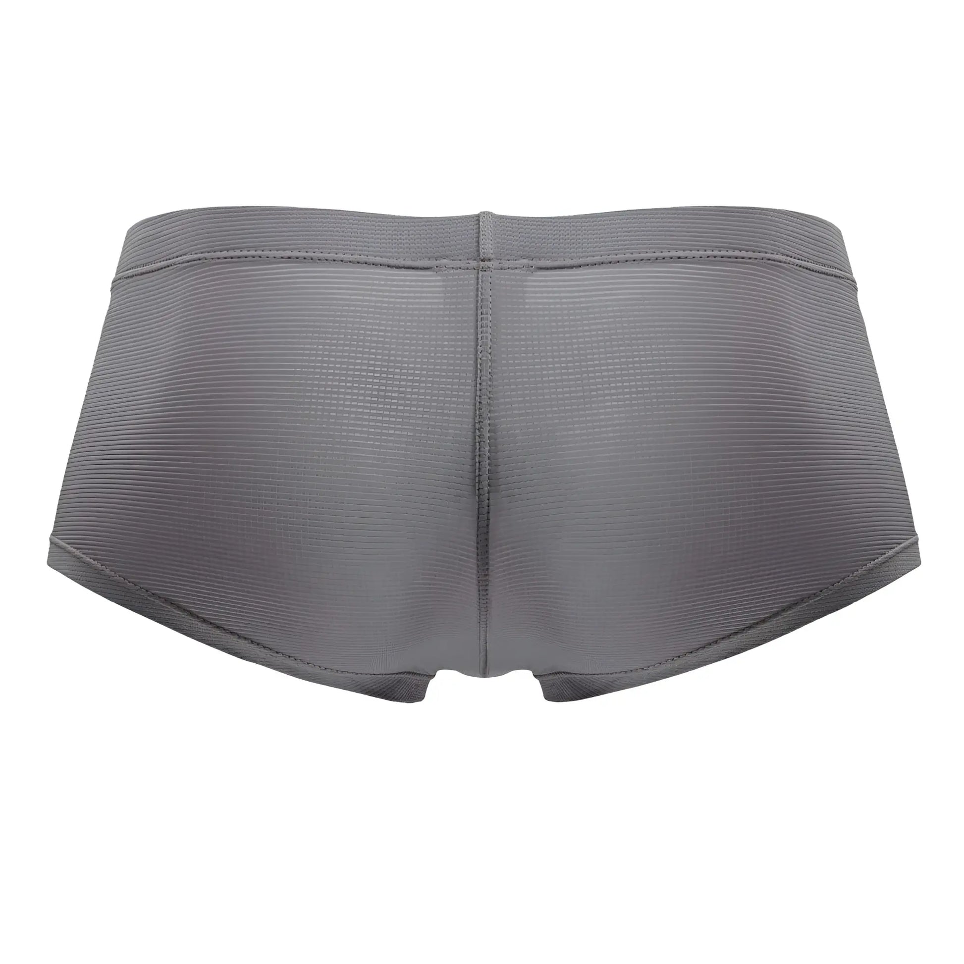 Jor 2246 cosmo trunks gray textured briefs with ribbed fabric and seamless construction front view